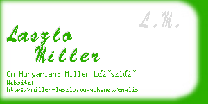 laszlo miller business card